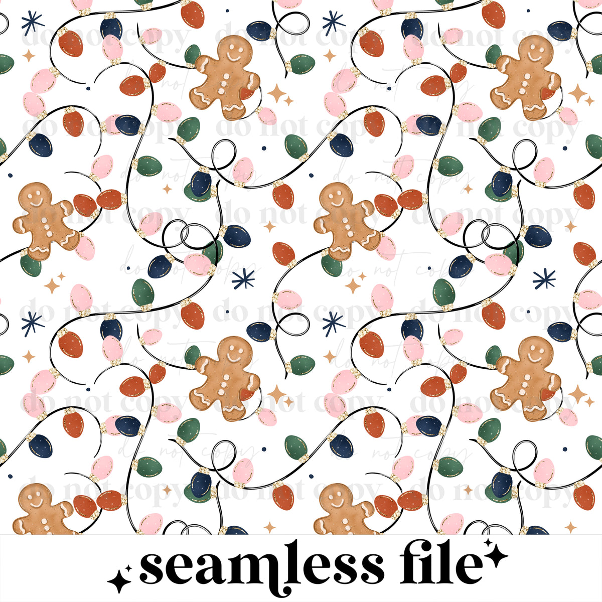 All Booked For Christmas Seamless