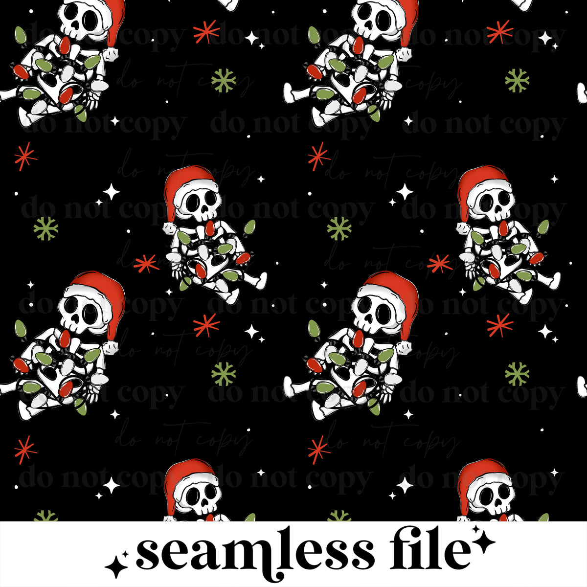 Merry Overstimulated Skellie Seamless