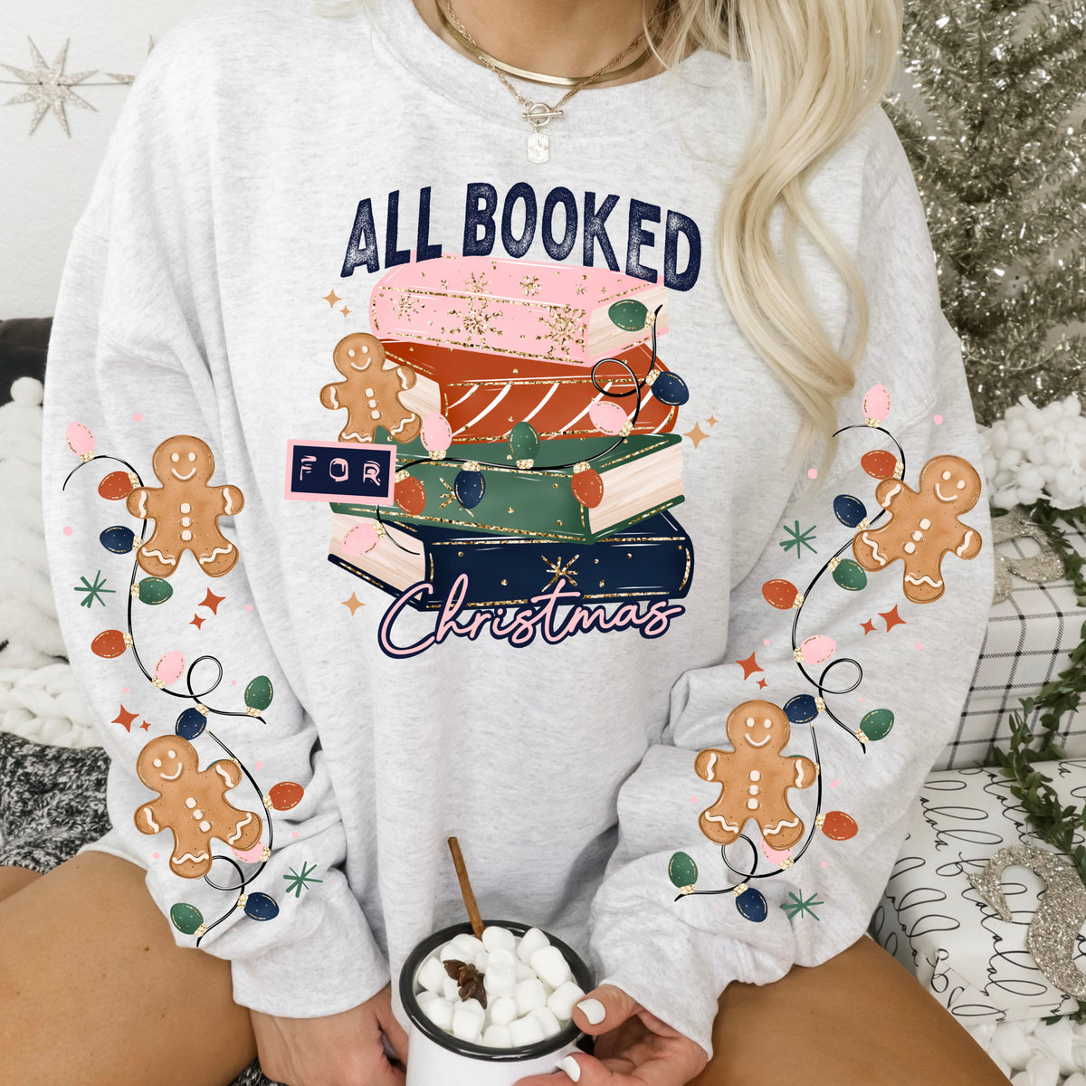 All Booked For Christmas w/ Sleeves PNG