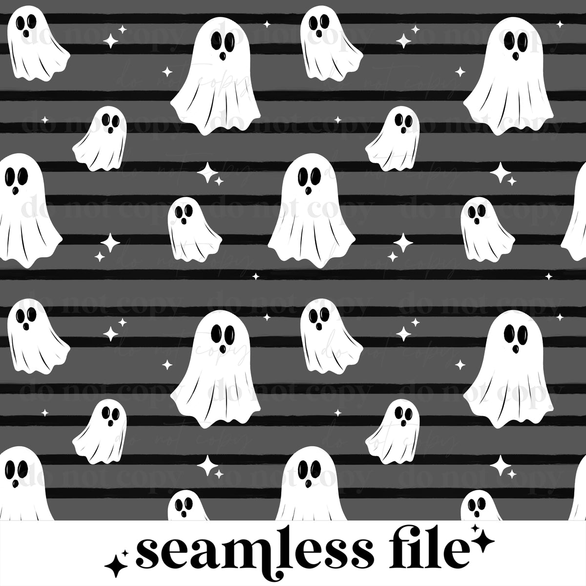 Ghostie Stripes Seamless
