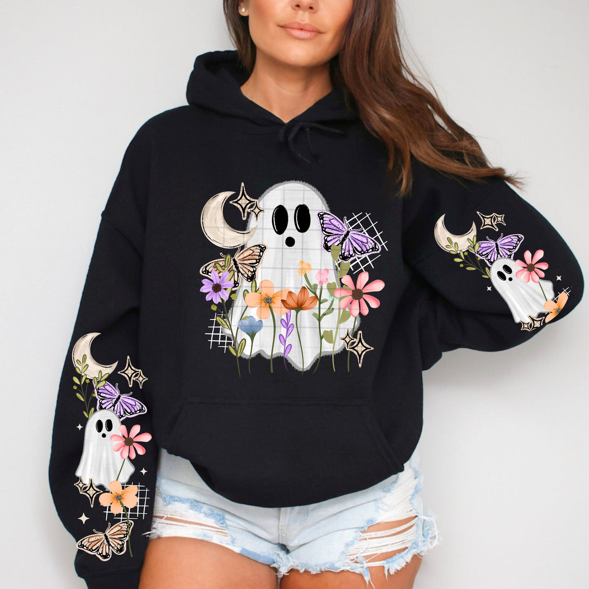 Spring Floral Ghost w/ Sleeves PNG