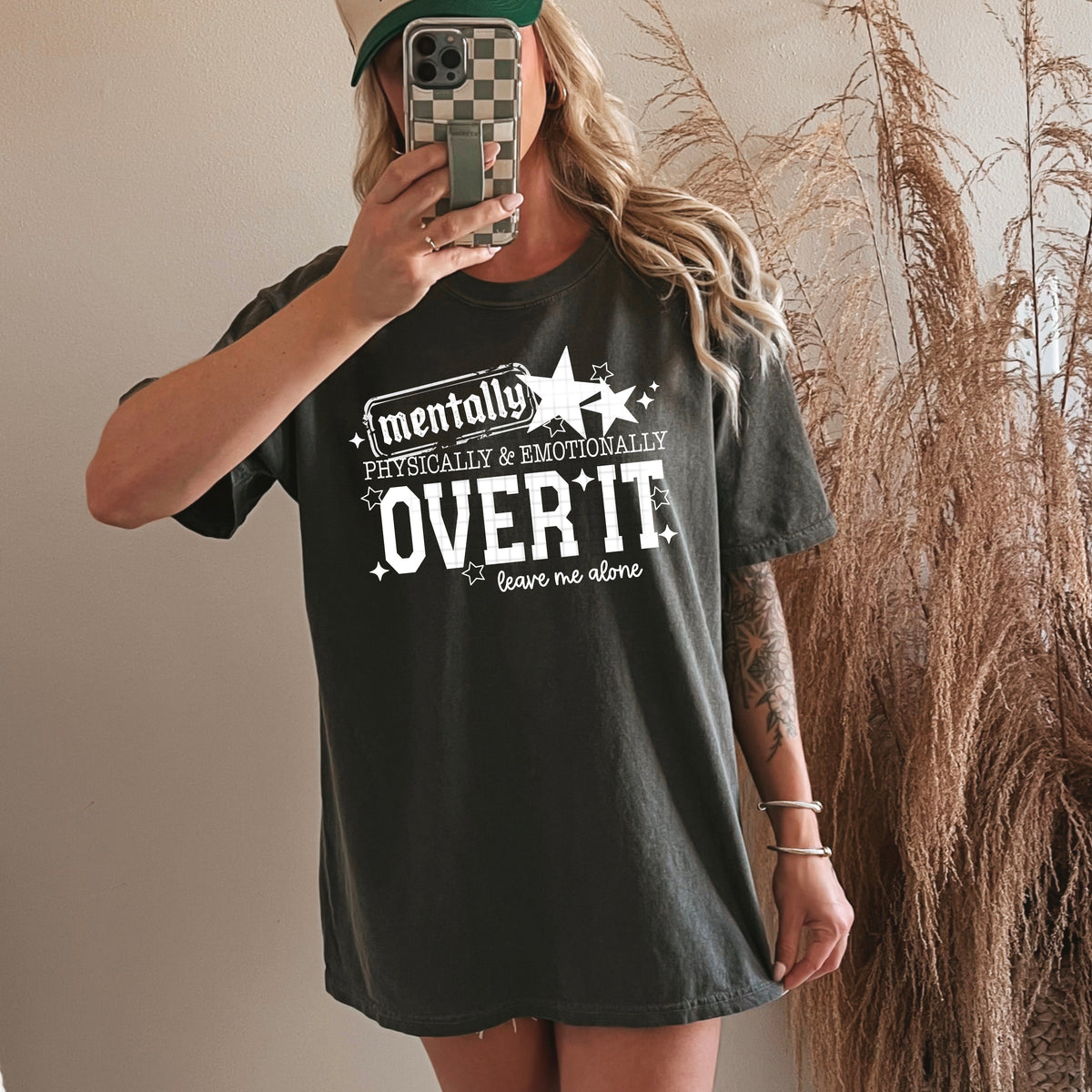 Mentally Over It Single Color PNG
