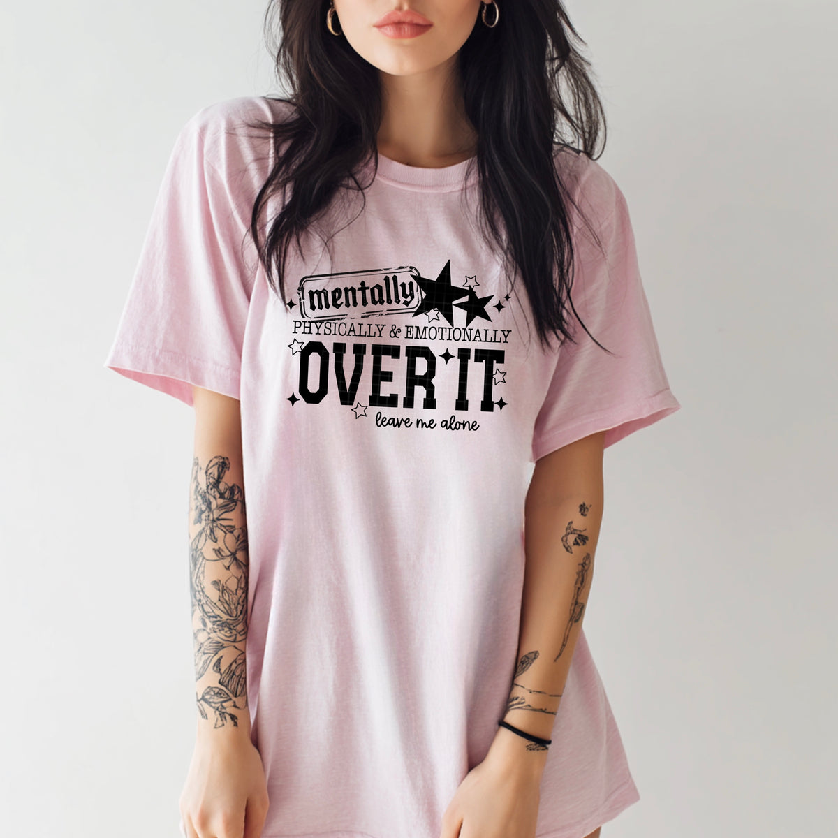 Mentally Over It Single Color PNG