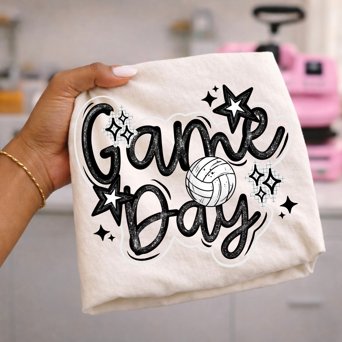 Game Day Volleyball PNG