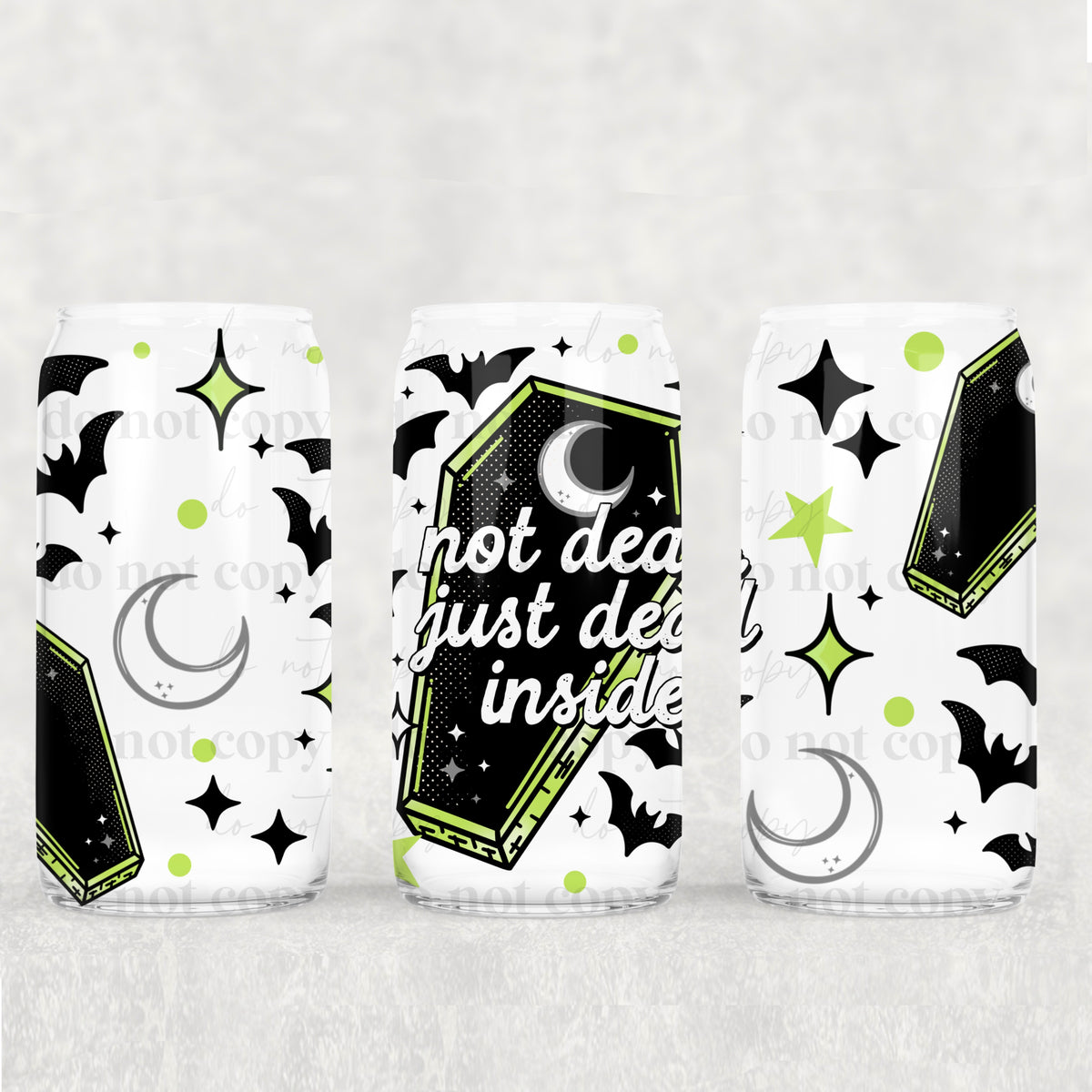 Not Dead Inside 16oz Glass Wrap