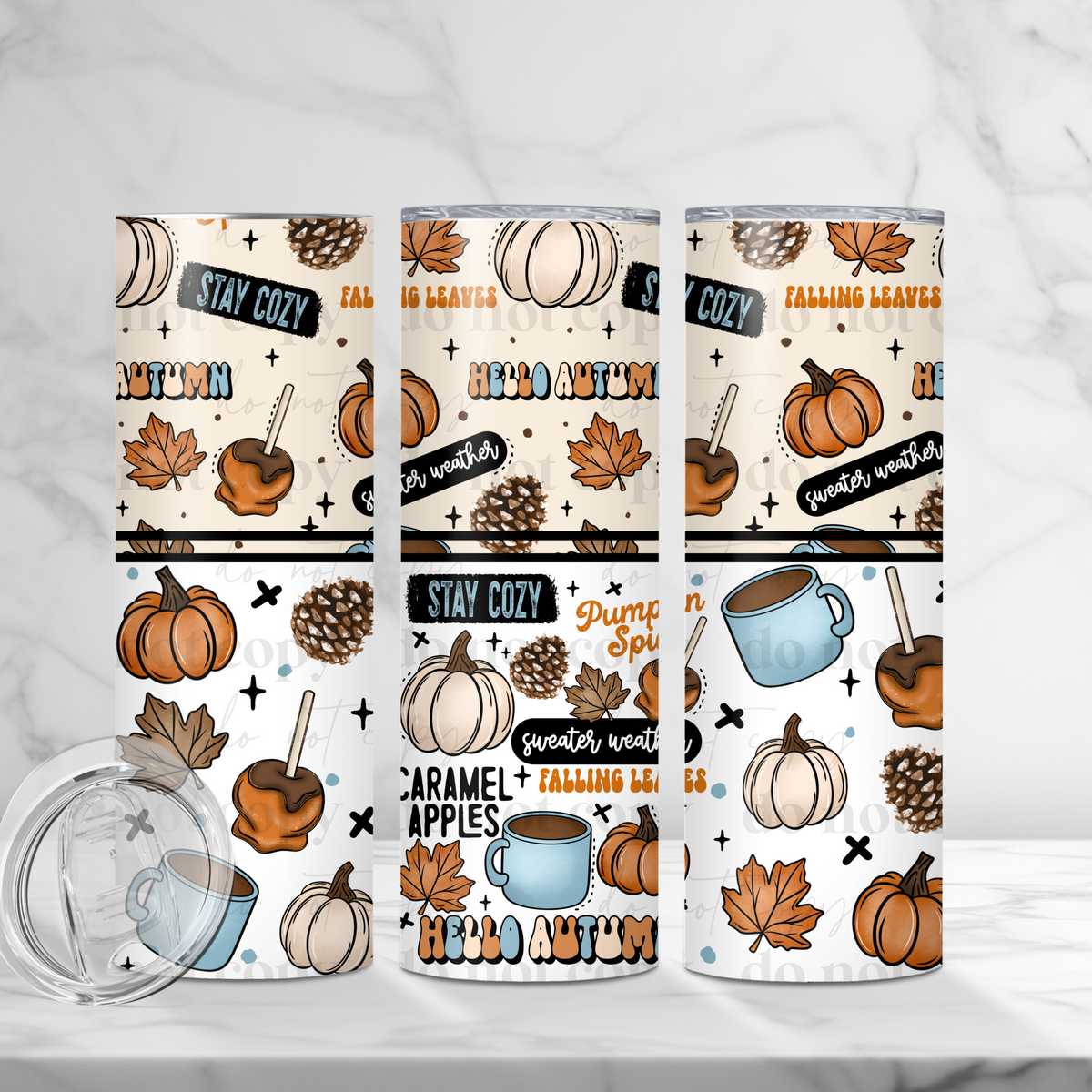Stay Cozy Autumn Tumbler Wrap