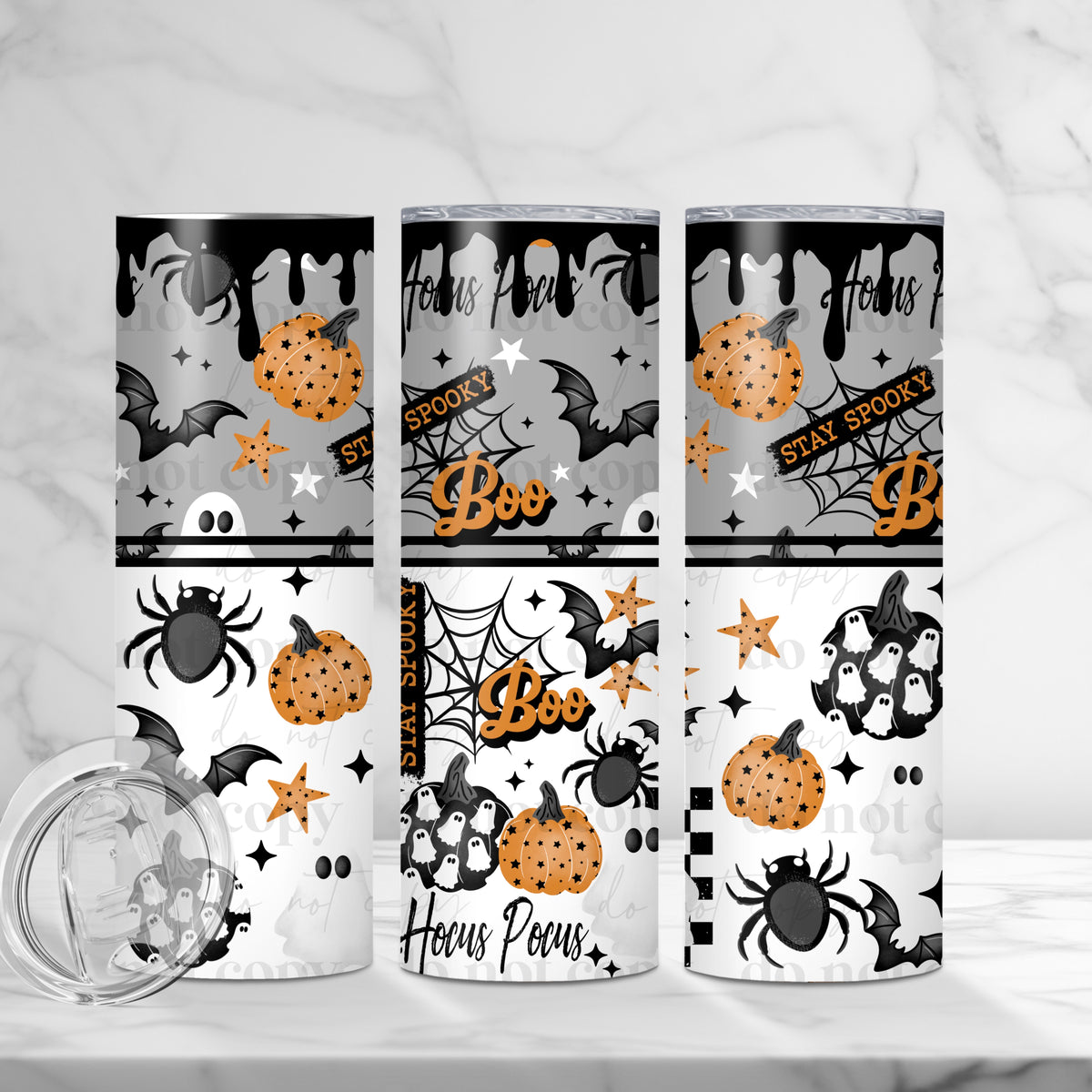 Stay Spooky Boo Tumbler Wrap
