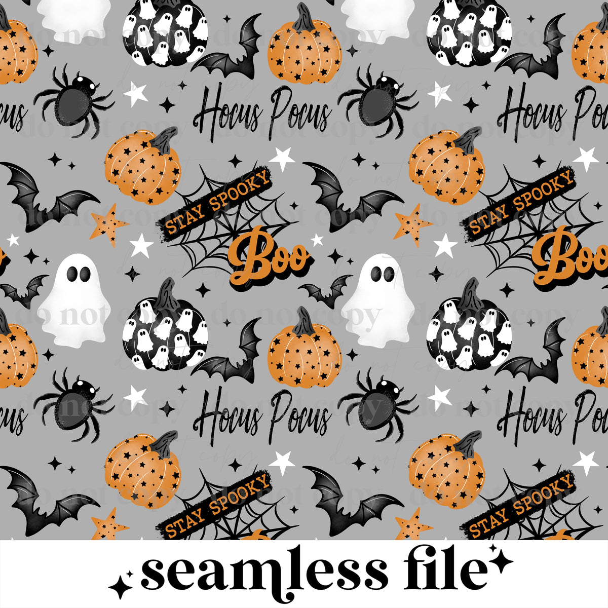 Stay Spooky Boo Seamless