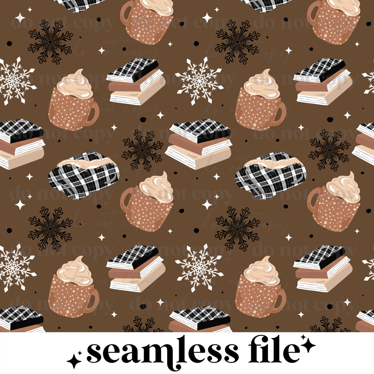 Cozy Season Books Seamless