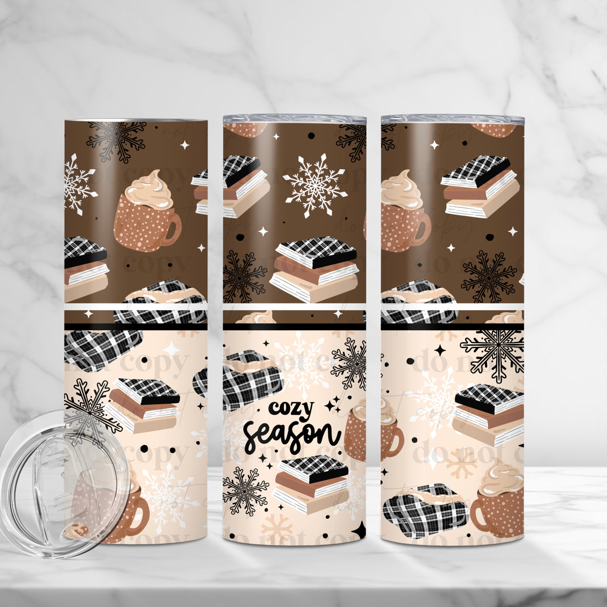 Cozy Season Books Tumbler Wrap