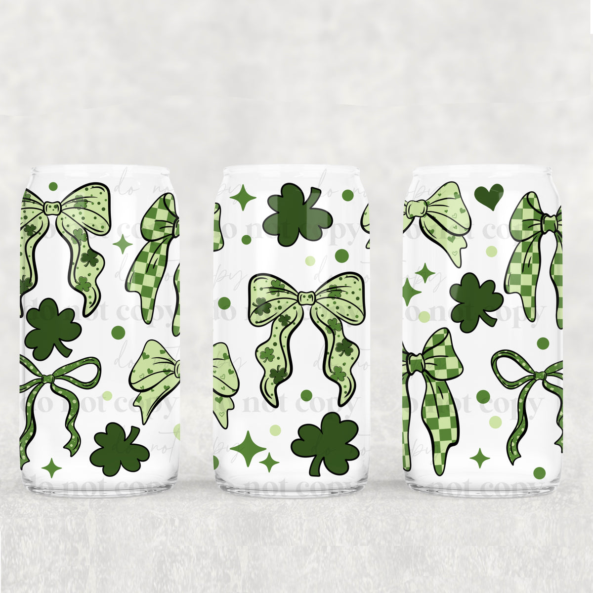 Lucky Bows 16oz Glass Wrap