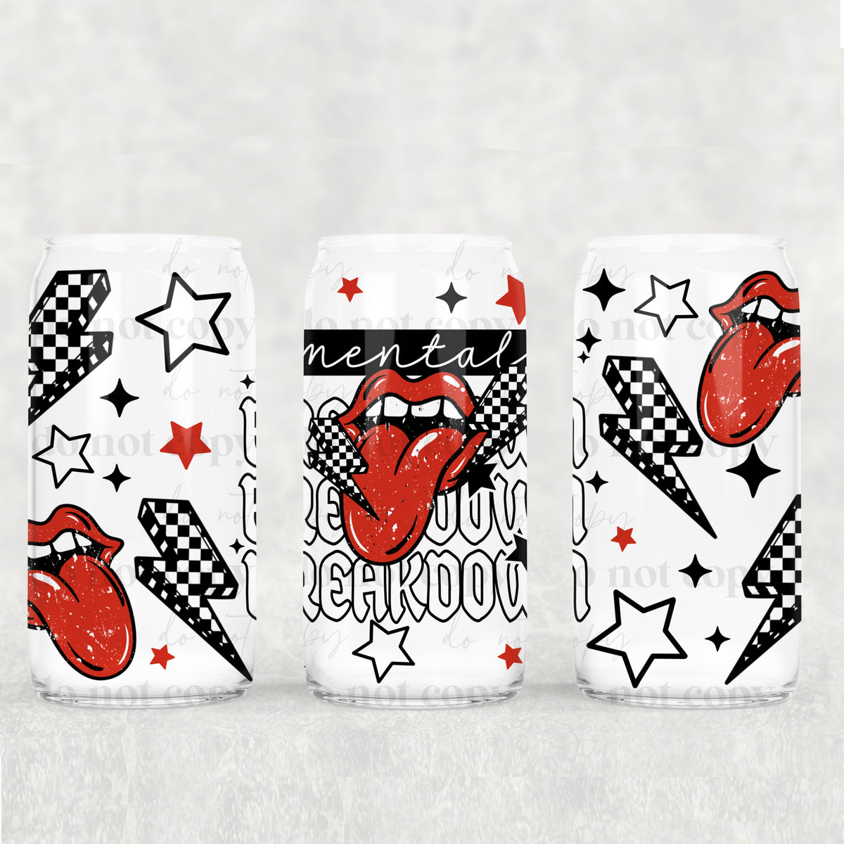 Mental Breakdown 16oz Glass Wrap