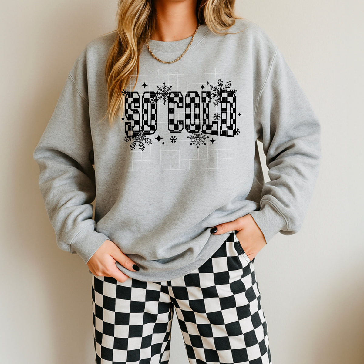 So Cold Checker Single Color PNG