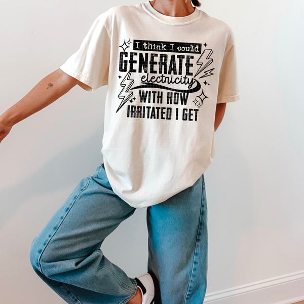 Generate Electricity Single Color PNG