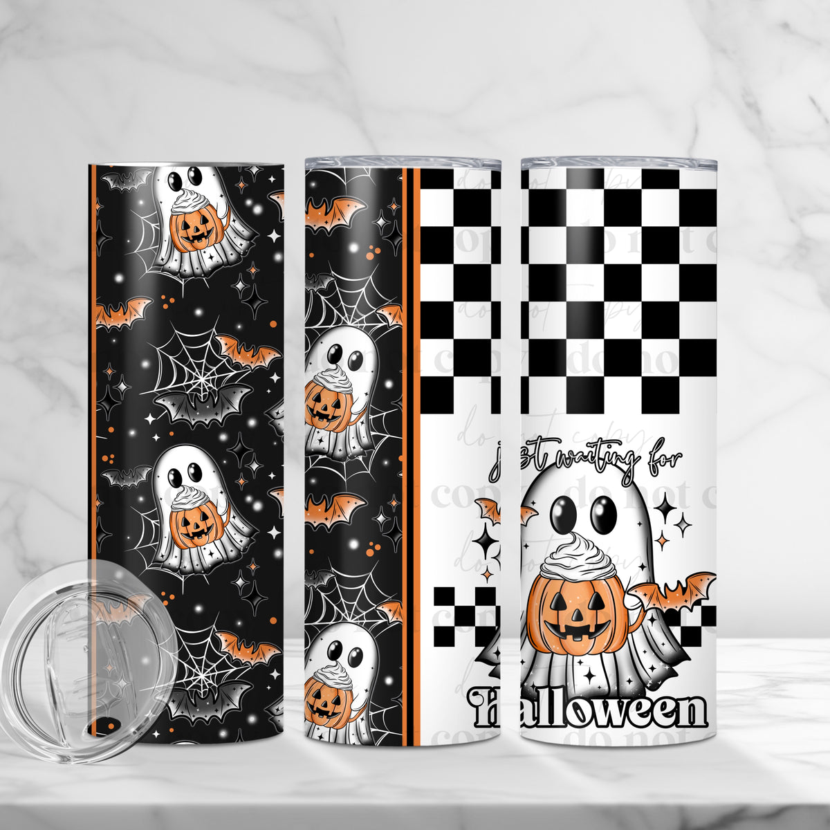 Waiting For Halloween Ghostie Tumbler Wrap