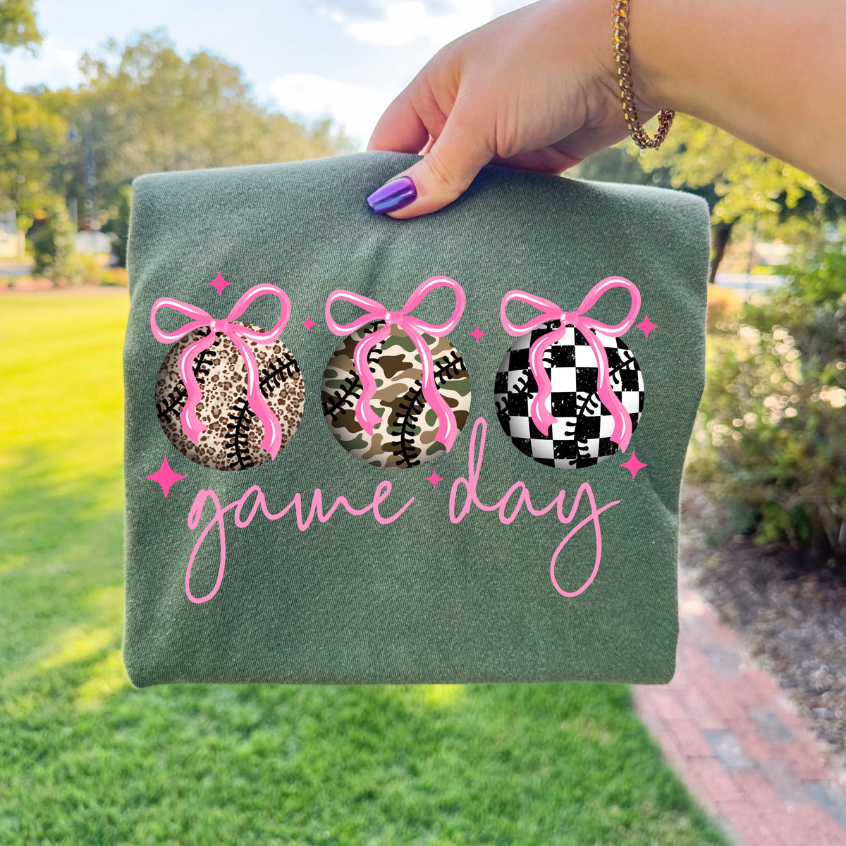 Game Day Ball Bows PNG