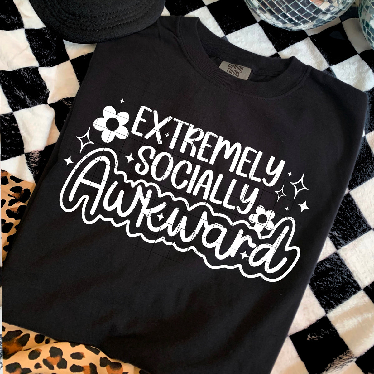 Extremely Socially Awkward Single Color PNG