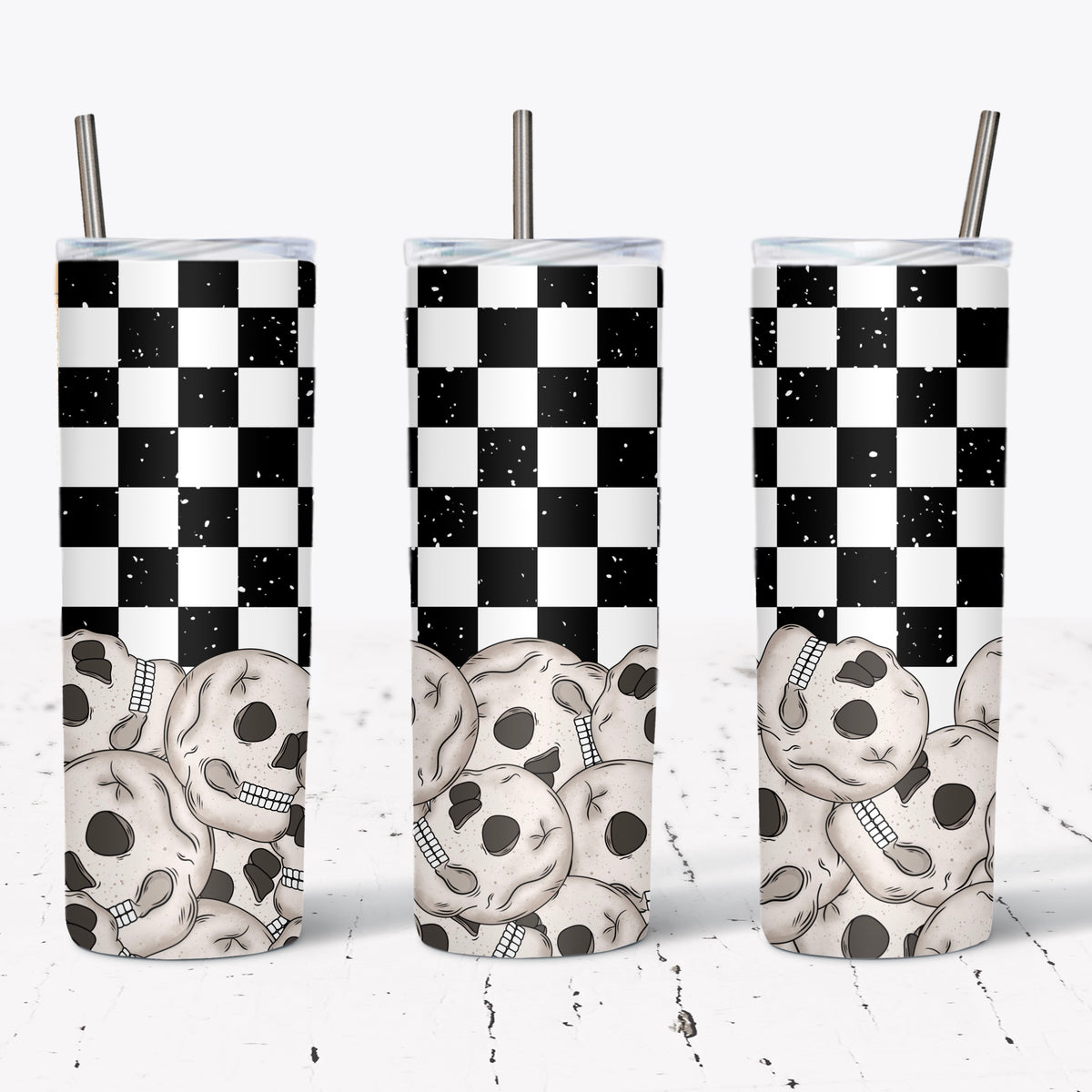 Skellie Checkered Tumbler Wrap