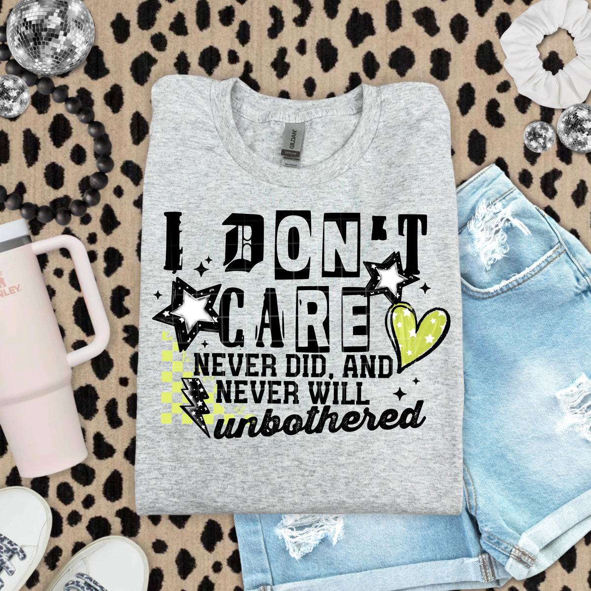 Green I Don't Care PNG
