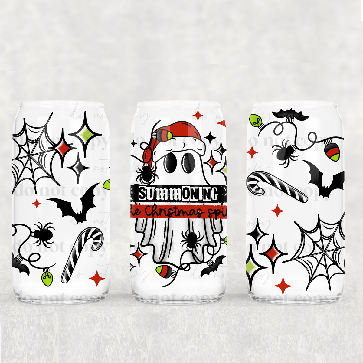 Summoning Christmas 16oz Glass Wrap