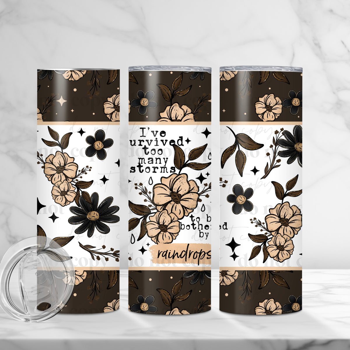 Survived Too Many Storms Tumbler Wrap