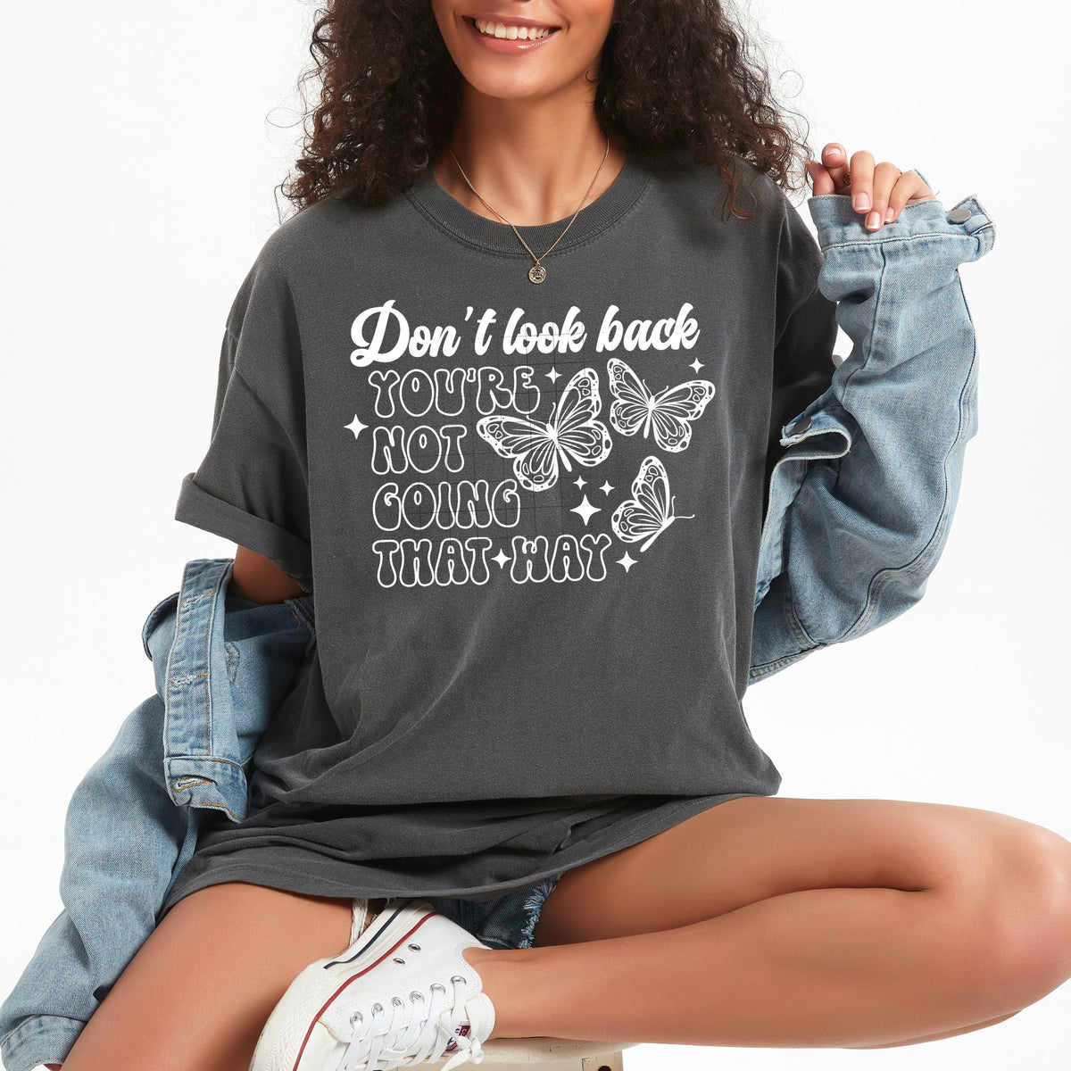 Don't Look Back Single Color PNG