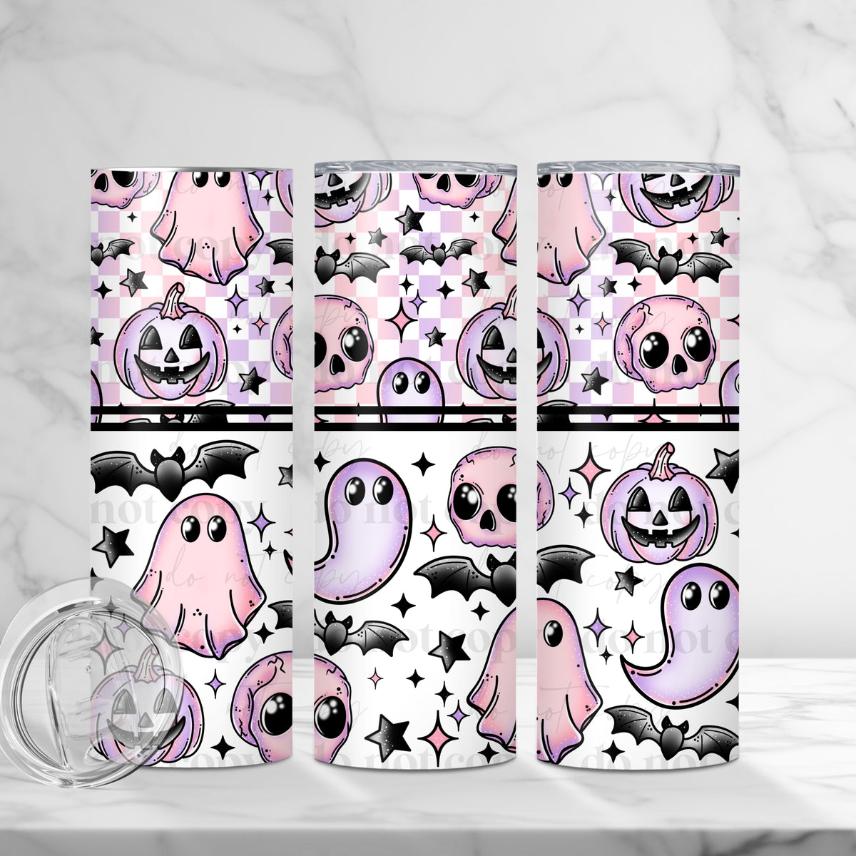 Pastel Spooky Tumbler Wrap