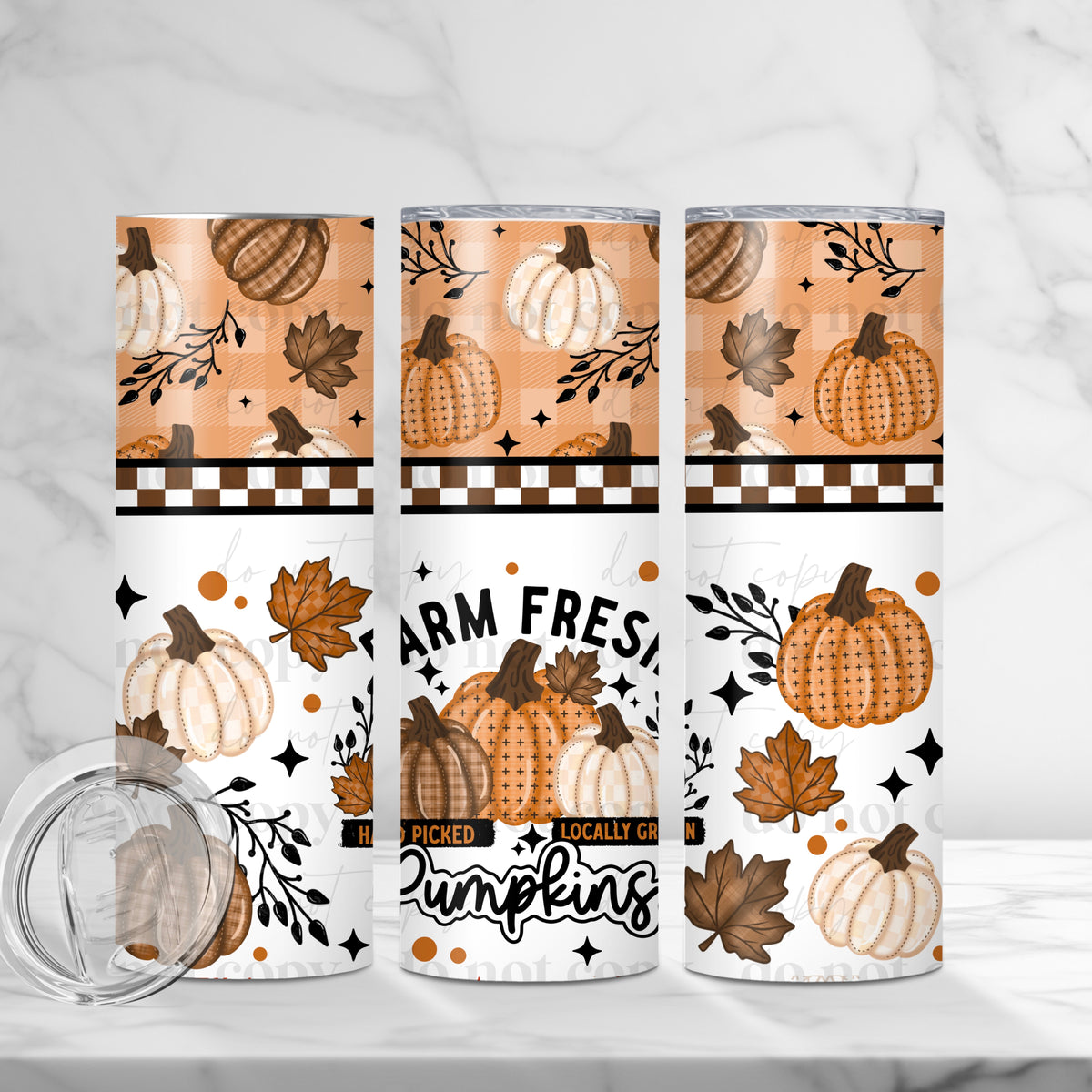 Farm Fresh Pumpkins Tumbler Wrap