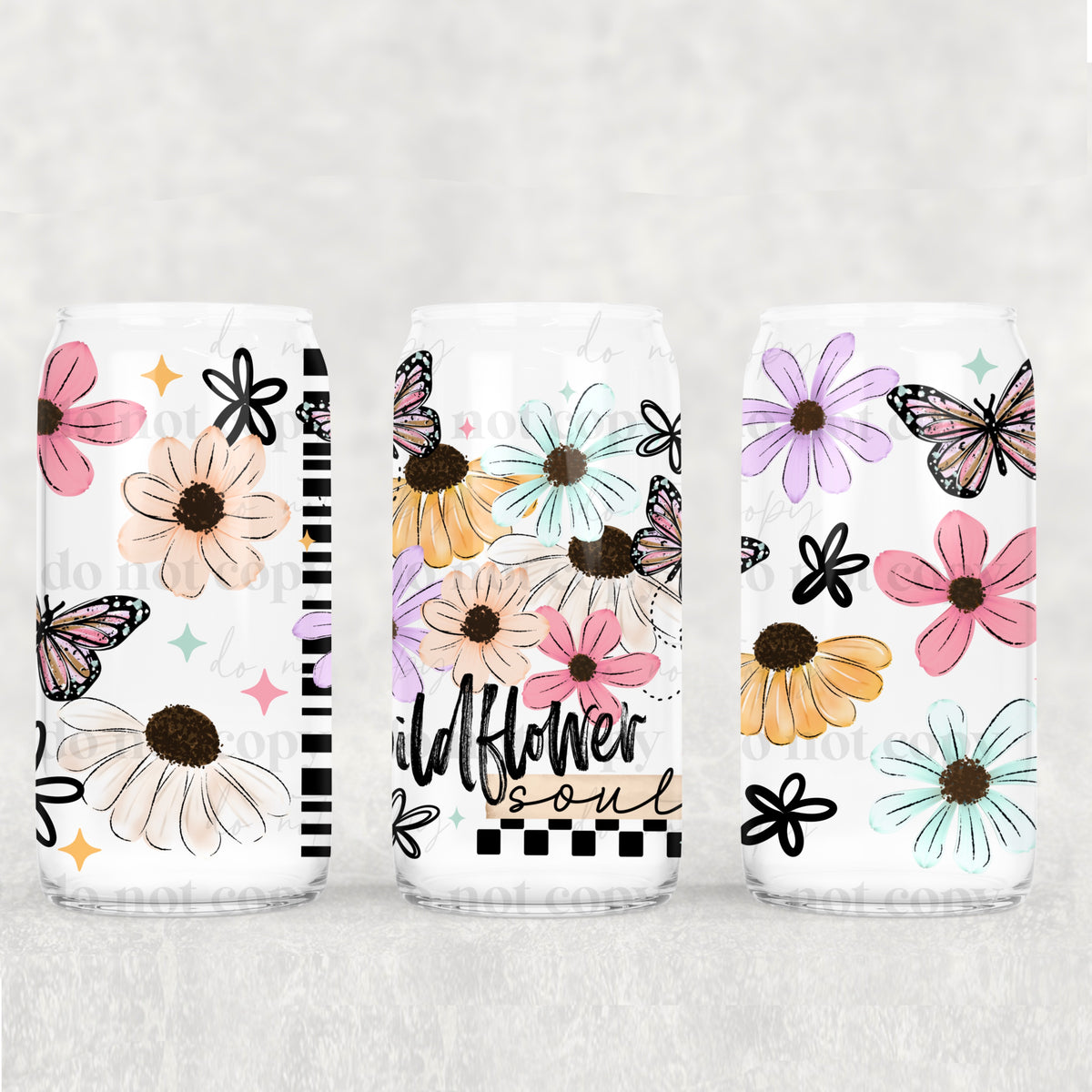 Wildflower Soul 16oz Glass Wrap