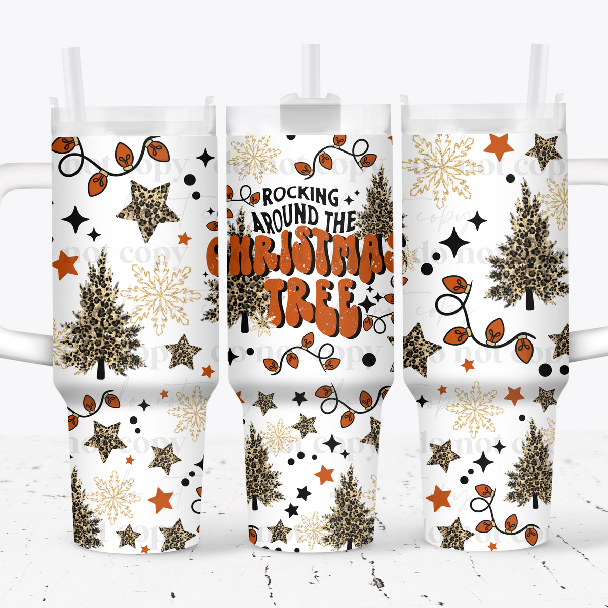 Rockin Around 40oz Tumbler Wrap