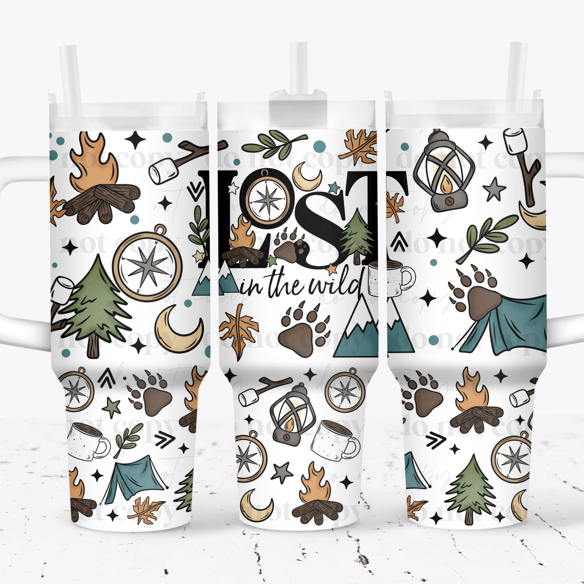 Lost In The Wild 40oz Tumbler Wrap