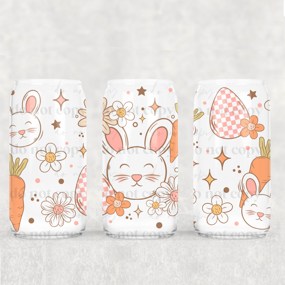 Bunny 16oz Glass Wrap