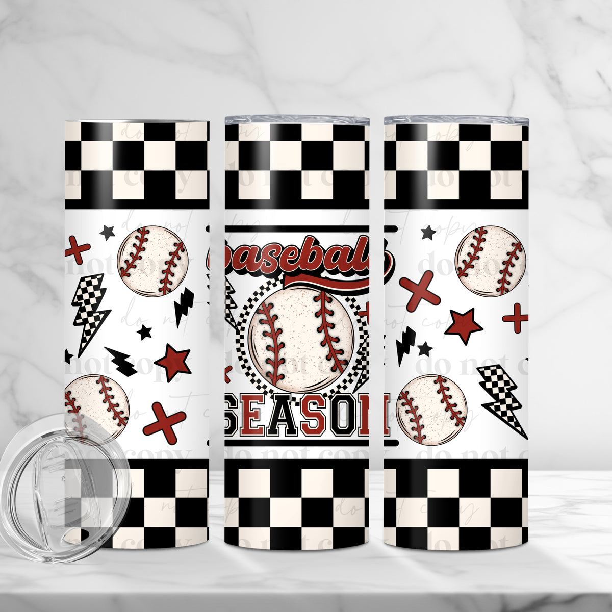 Baseball Season Tumbler Wrap