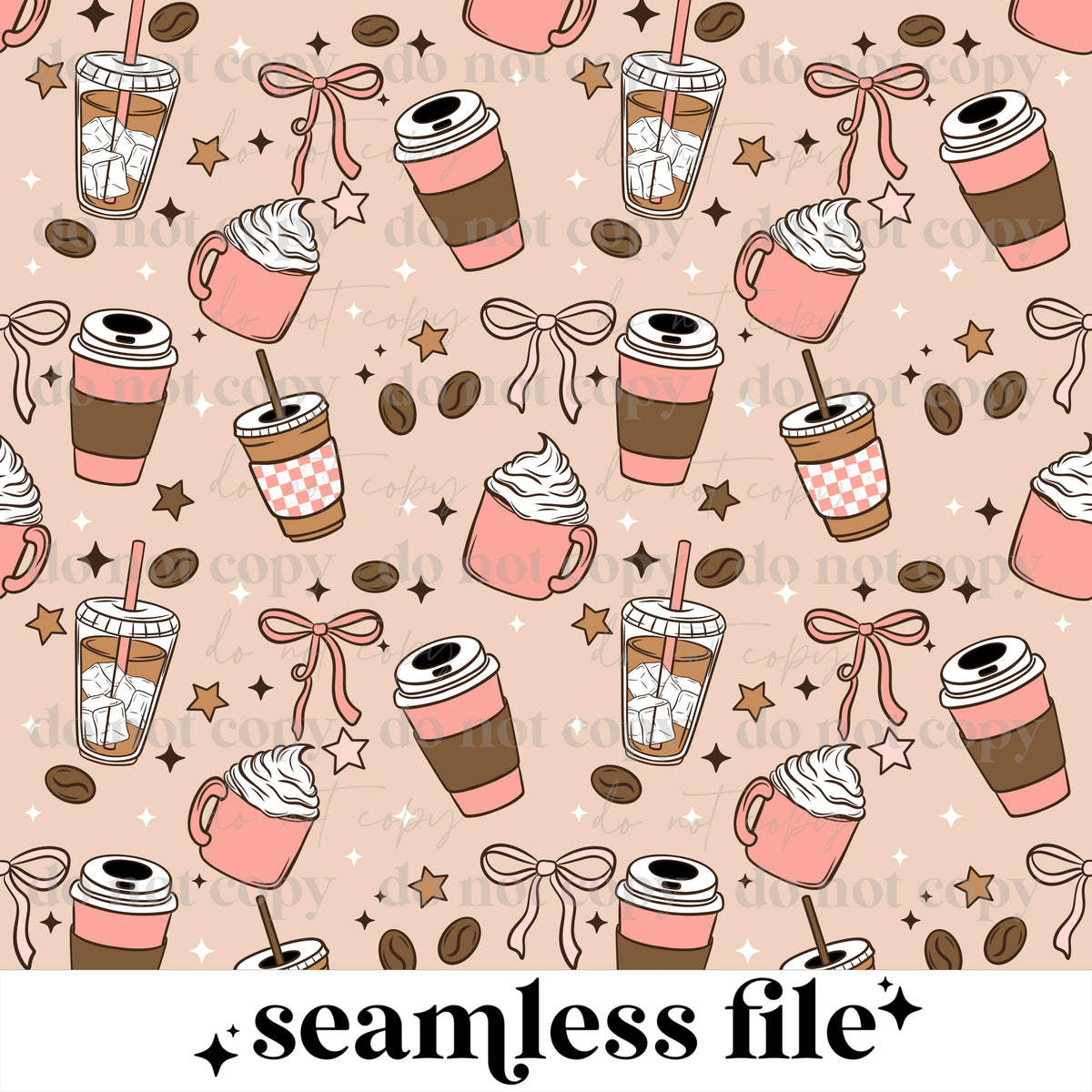 Just A Girl Who Loves Coffee Seamless