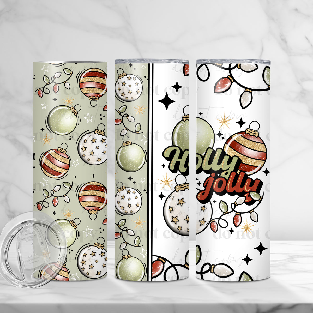 Holly Jolly Tumbler Wrap