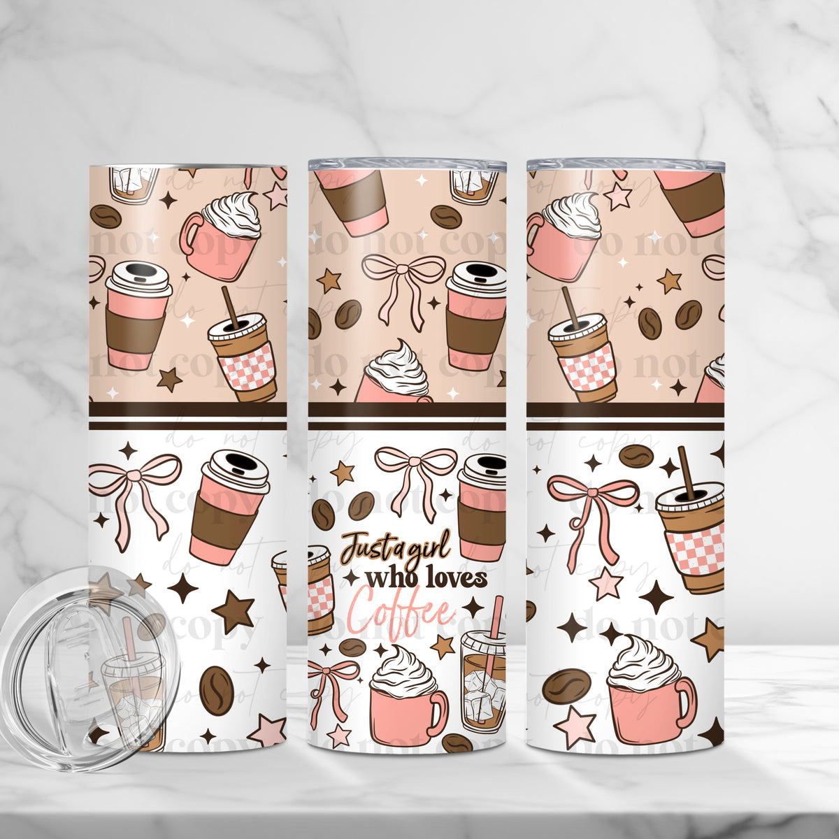Just A Girl Who Loves Coffee Tumbler Wrap
