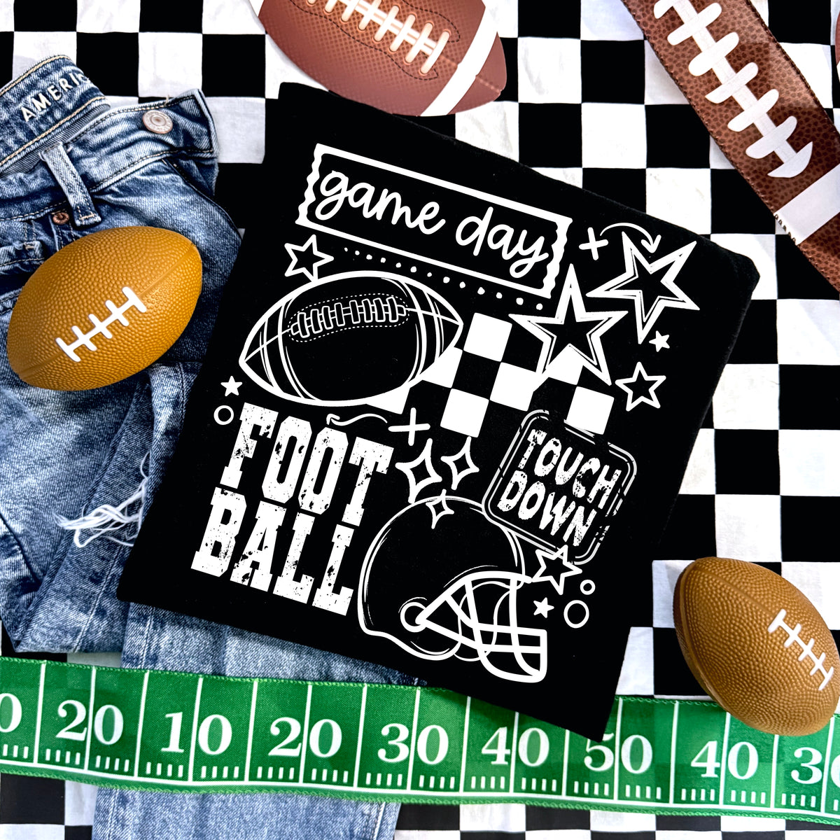 Game Day Football Single Color PNG