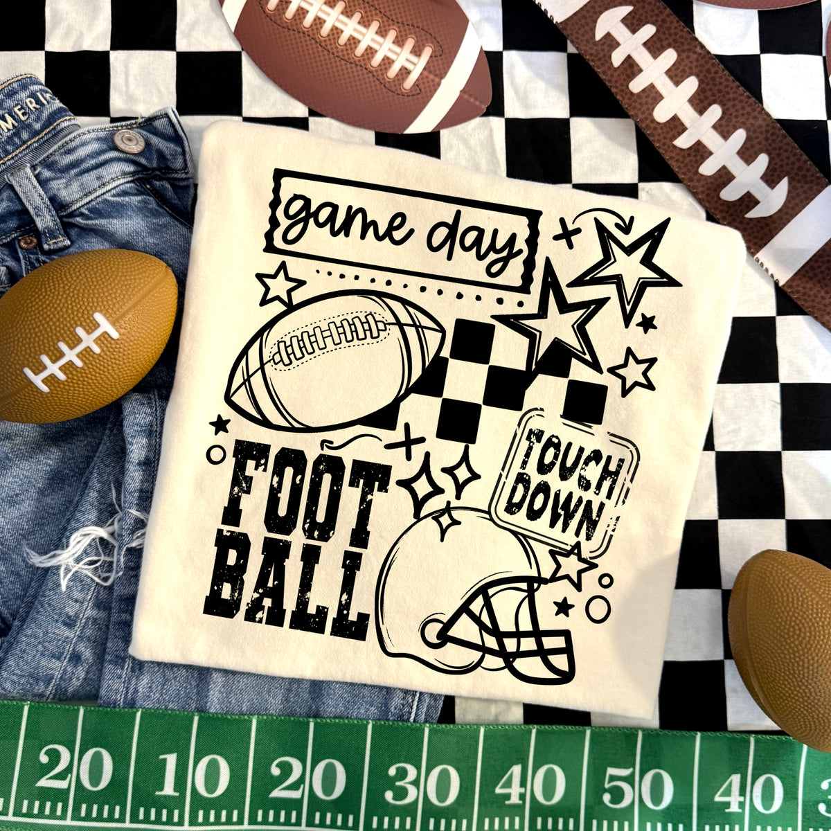 Game Day Football Single Color PNG