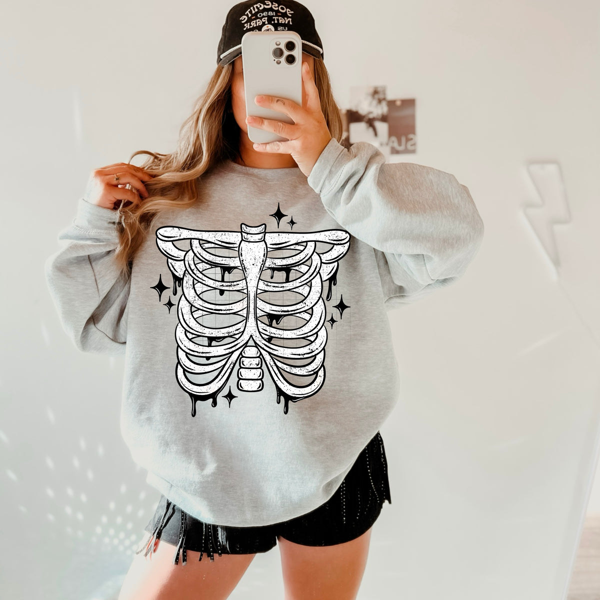 B&W Ribcage PNG