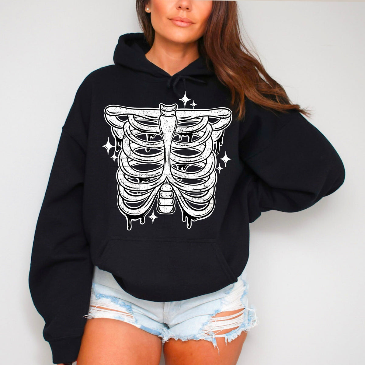 B&W Ribcage PNG