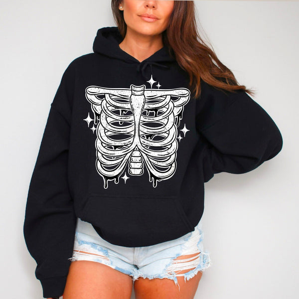 B&W Ribcage PNG