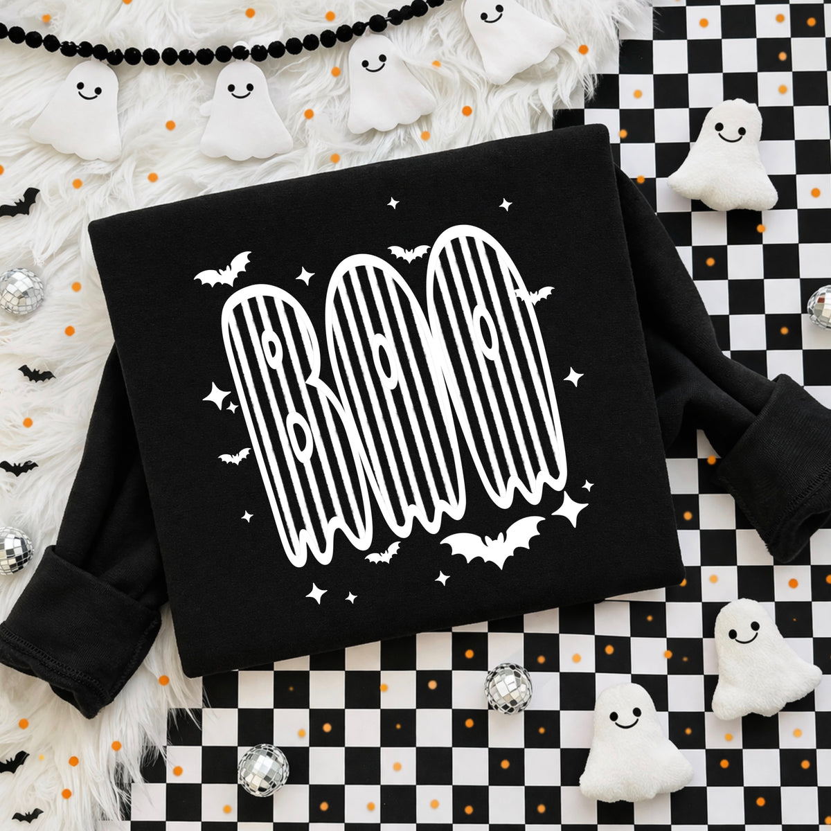 Boo Striped Single Color PNG