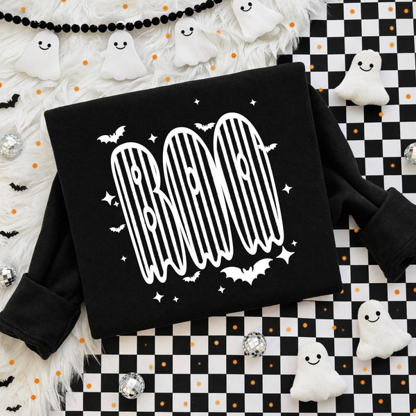 Boo Striped Single Color PNG