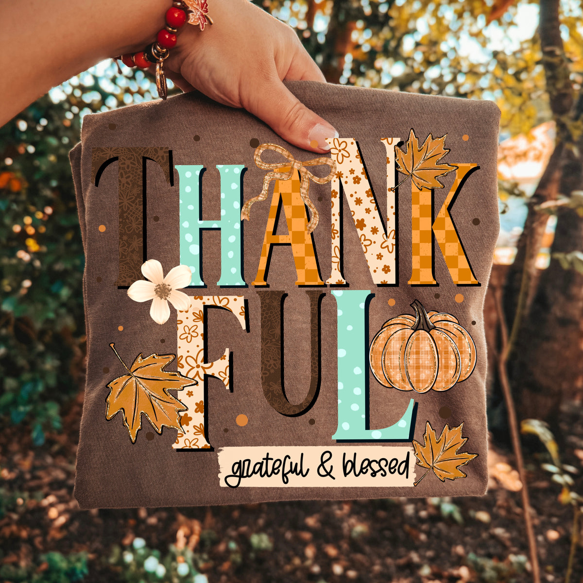 Thankful Grateful Blessed PNG