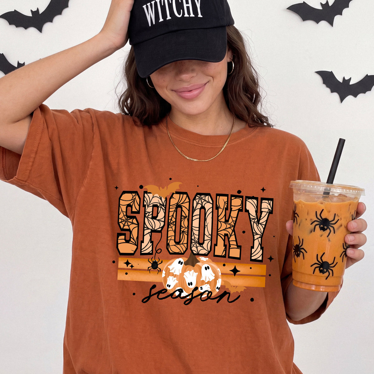 Web Spooky Season Ghost Pumpkin PNG