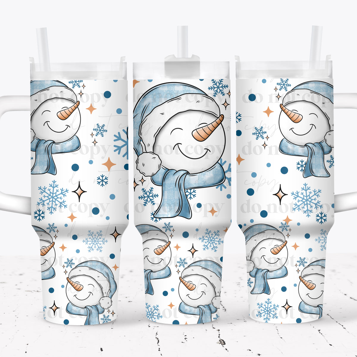 Snowman 40oz Tumbler Wrap