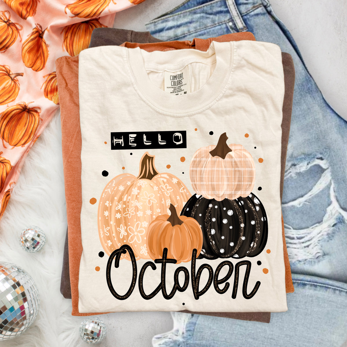 Hello October PNG