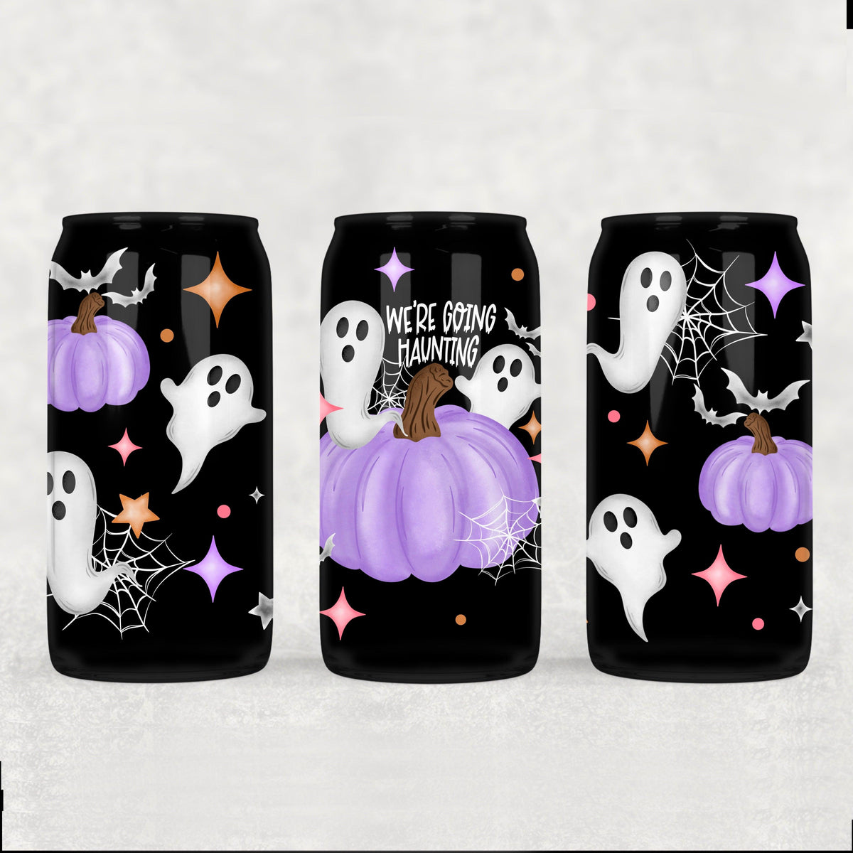 We're Going Haunting 16oz Glass Wrap