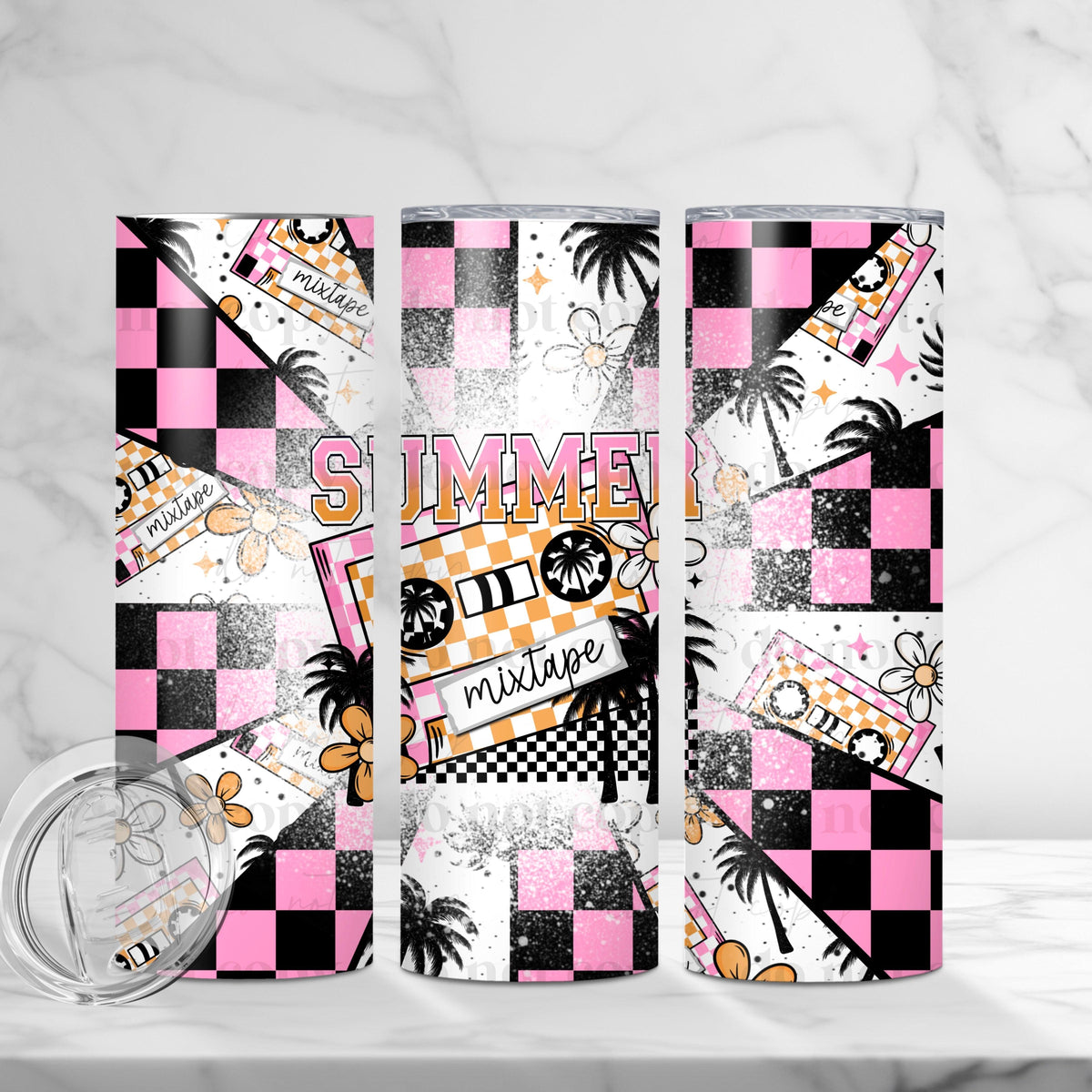 Summer Mixtape Tumbler Wrap