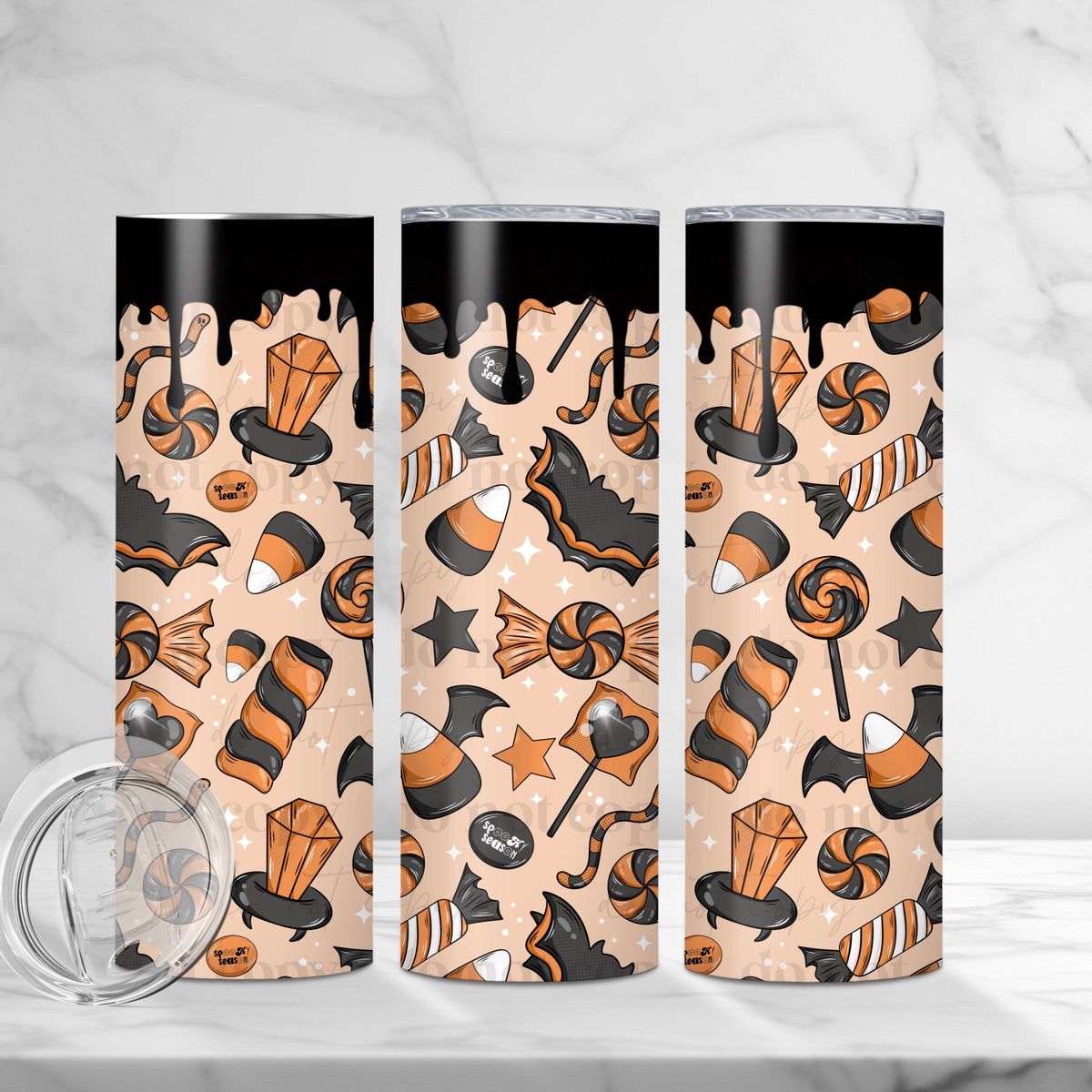 Halloween Candy Tumbler Wrap